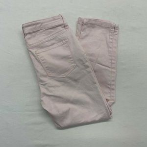 R Jeans High Rise Women's Size 26 Pale Pink Stretch Cropped Capri